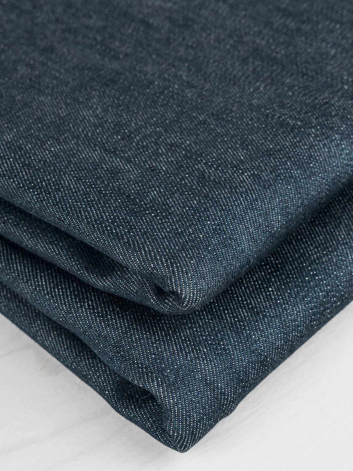 12.75oz Stretch Eco Denim - Gray Green