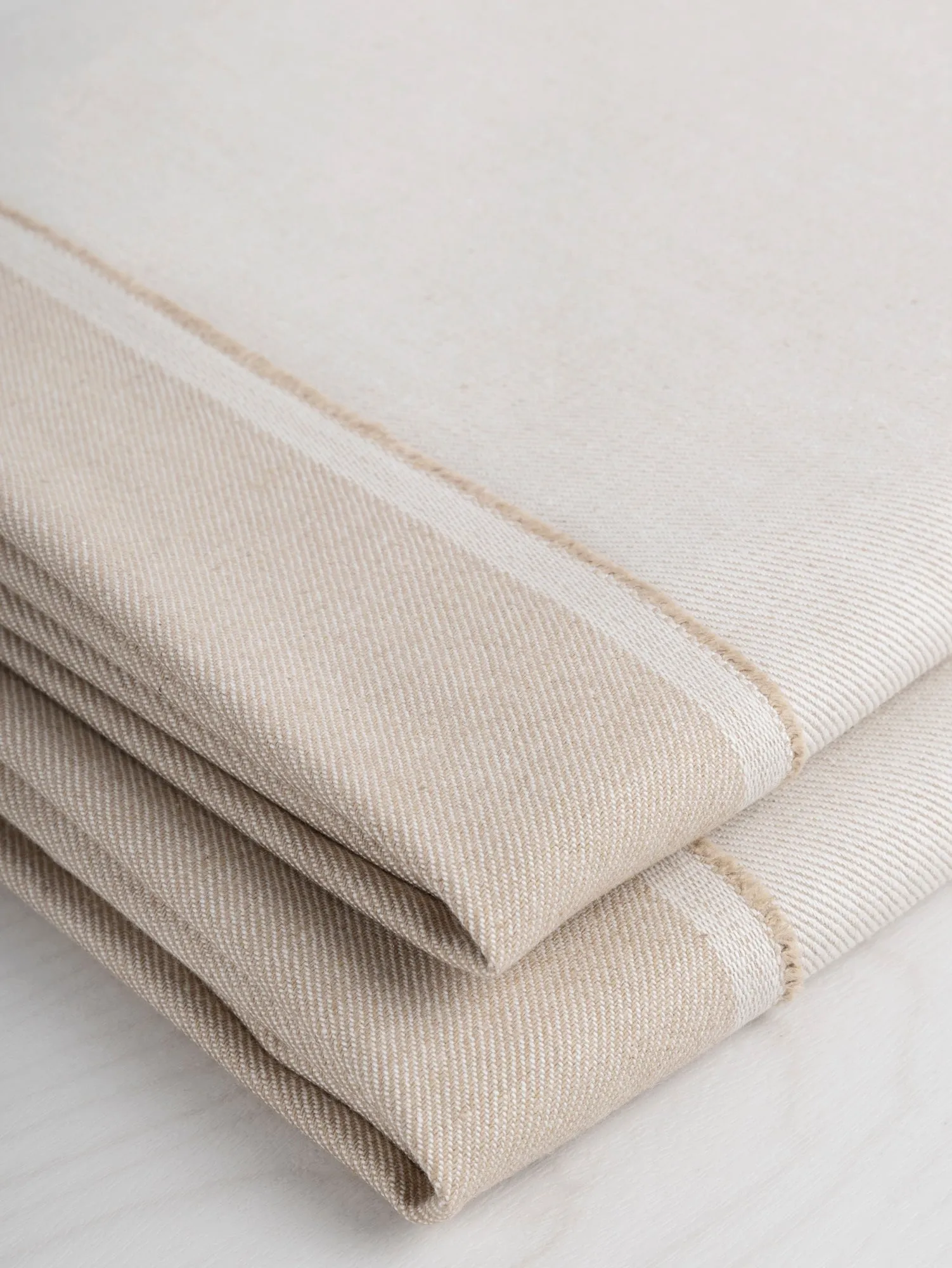 9.5 oz Non Stretch Eco Finish Re Denim - Sand - Swatch