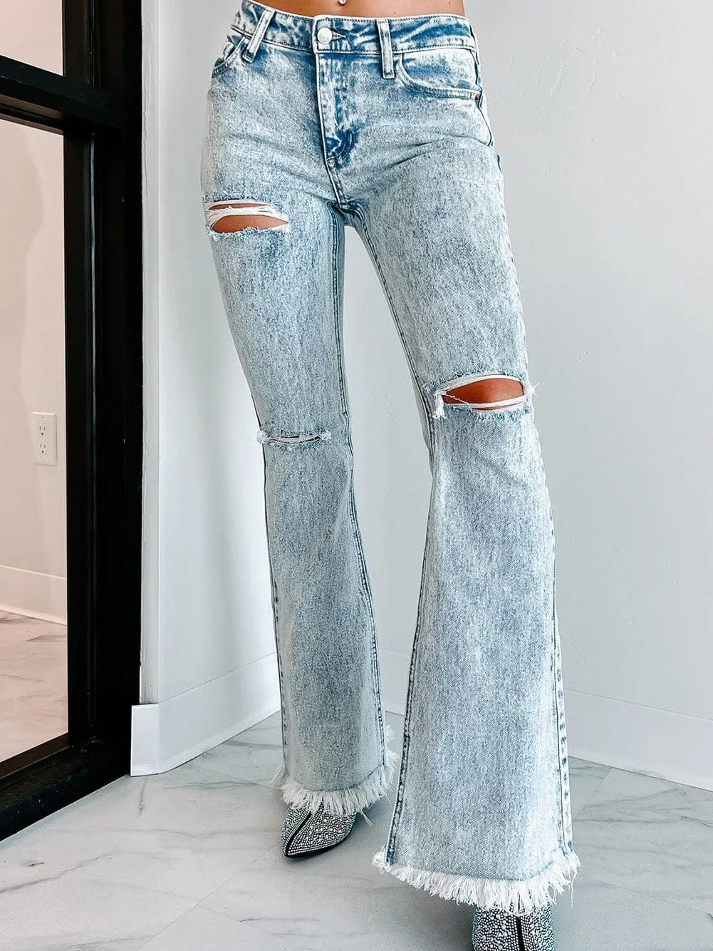 Acid Wash Bell Bottoms