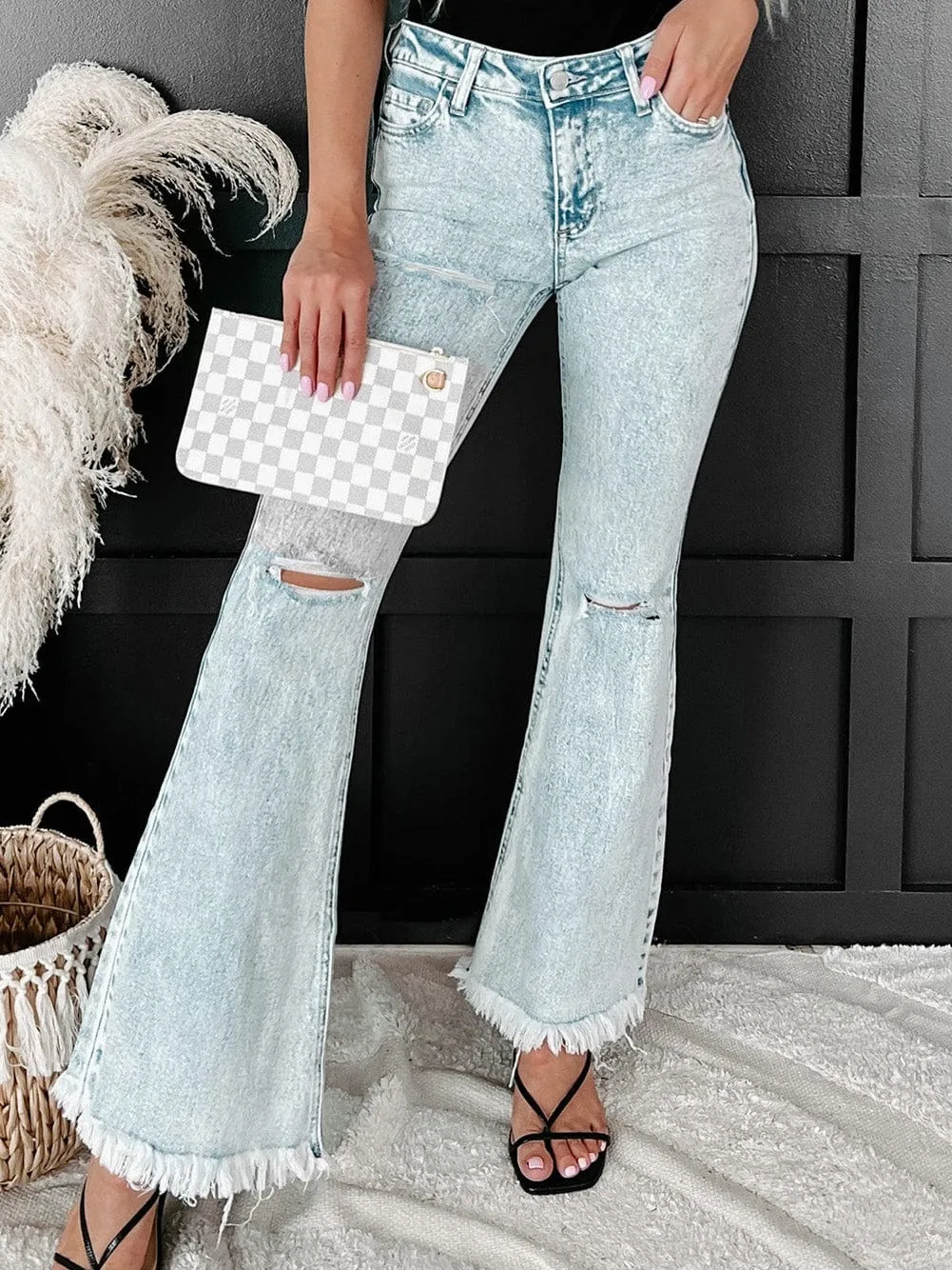 Acid Wash Bell Bottoms