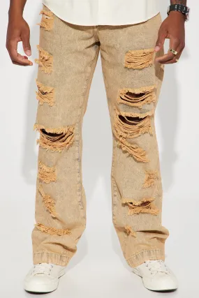 Acid Wave Baggy Jeans - Acid Wash