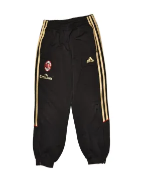 ADIDAS Boys AC Milan Graphic Tracksuit Trousers Joggers 9-10 Years Black