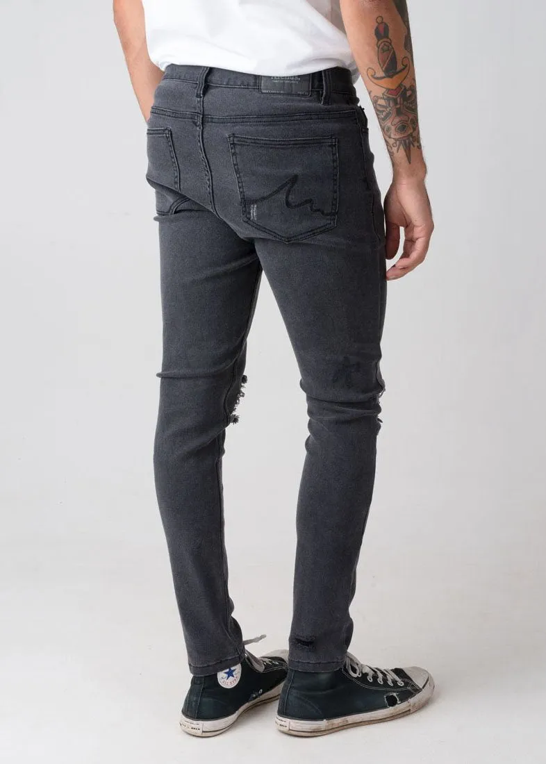 Afends Mens Beat Junky Jeans - Skinny Fit Denim