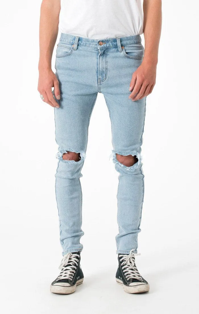 Afends Mens Beat Junky Jeans - Skinny Fit Denim