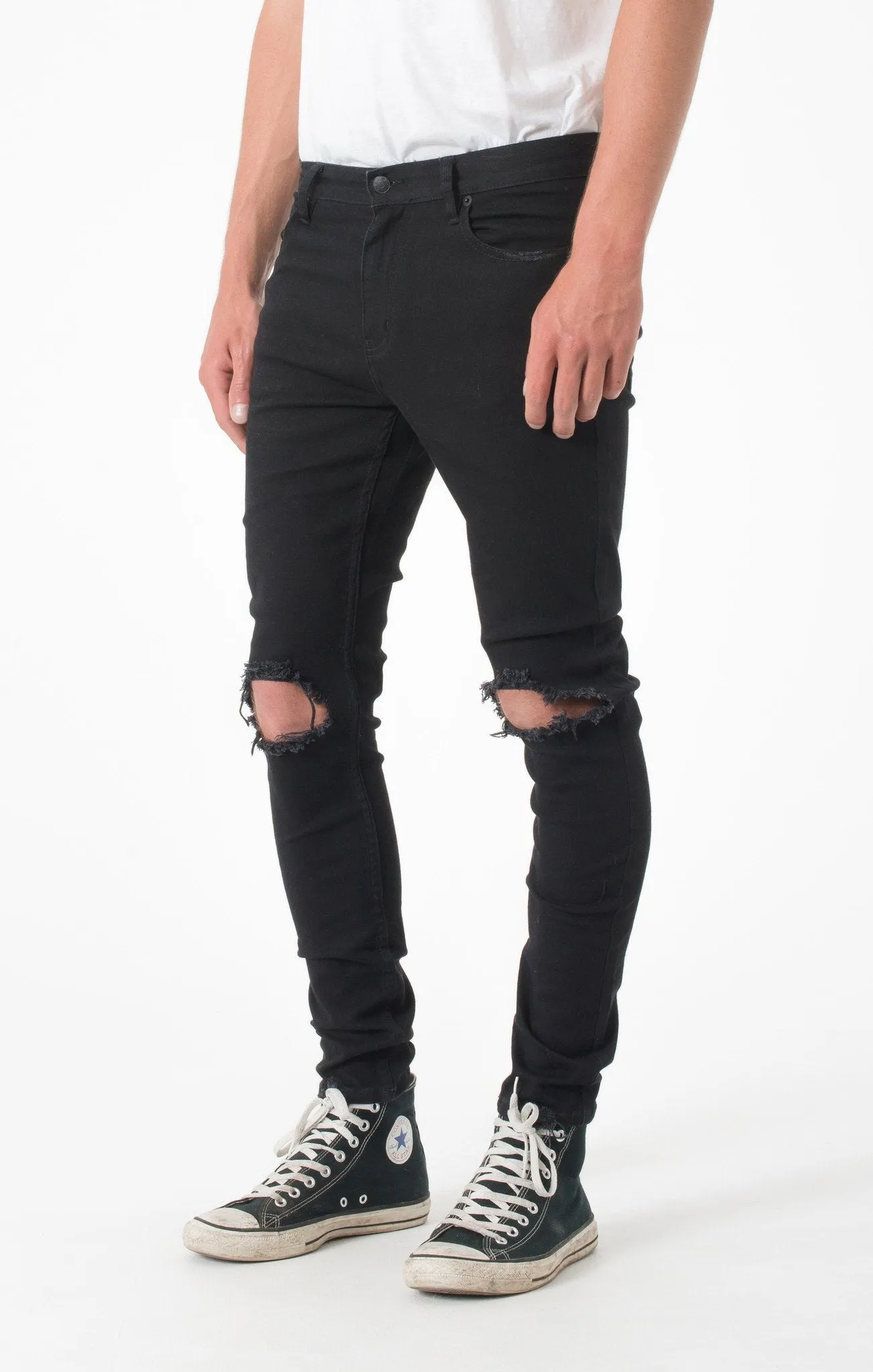 Afends Mens Beat Junky Jeans - Skinny Fit Denim