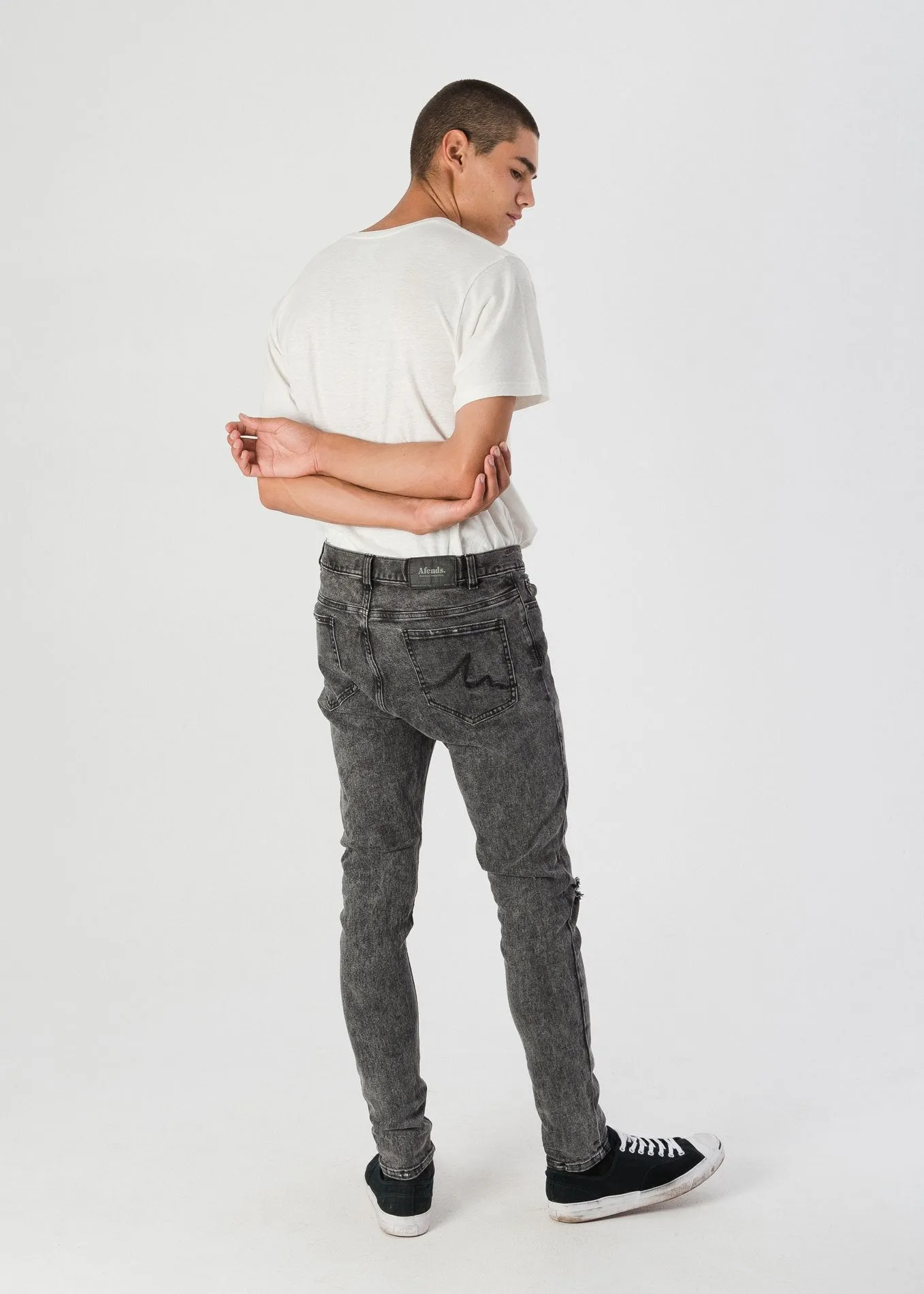 Afends Mens Beat Junky Jeans - Skinny Fit Denim