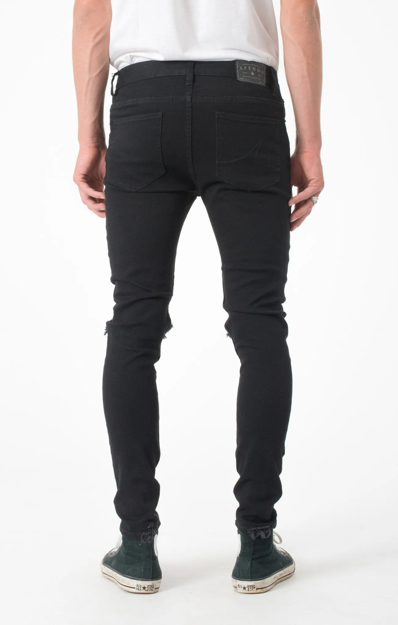 Afends Mens Beat Junky Jeans - Skinny Fit Denim