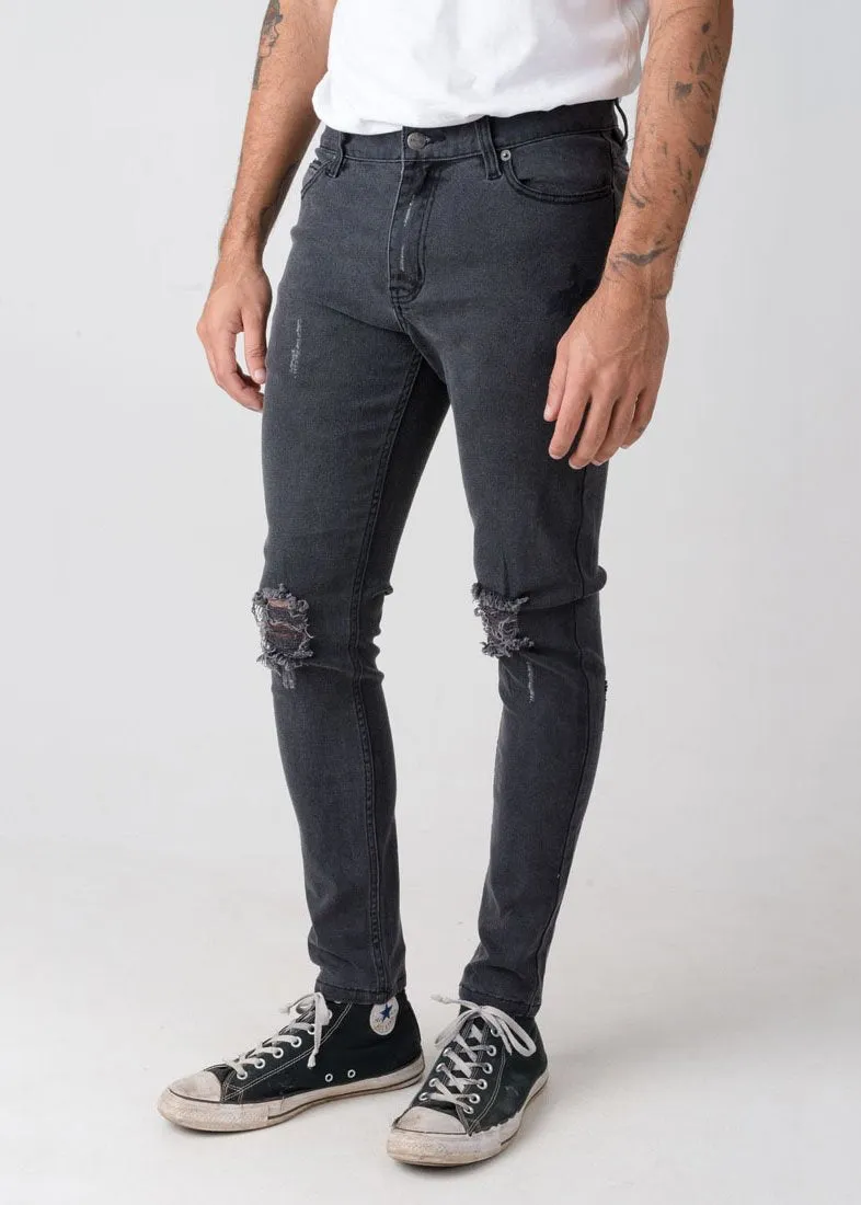 Afends Mens Beat Junky Jeans - Skinny Fit Denim