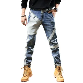 Angelo Ricci™ Fashion Pockets Desinger Streetwear Relaxed Jeans