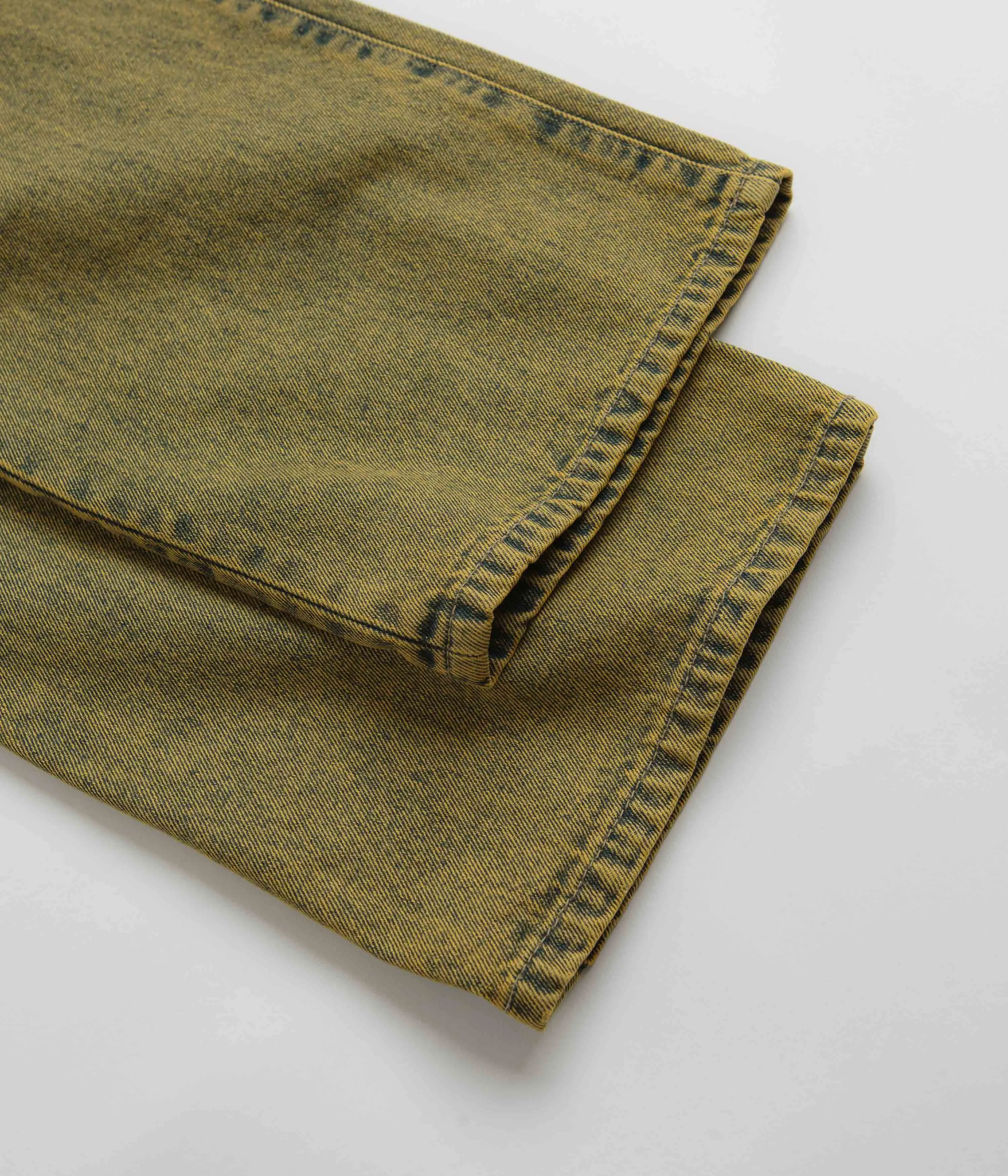 Aries Acid Wash Batten Jeans - Gold