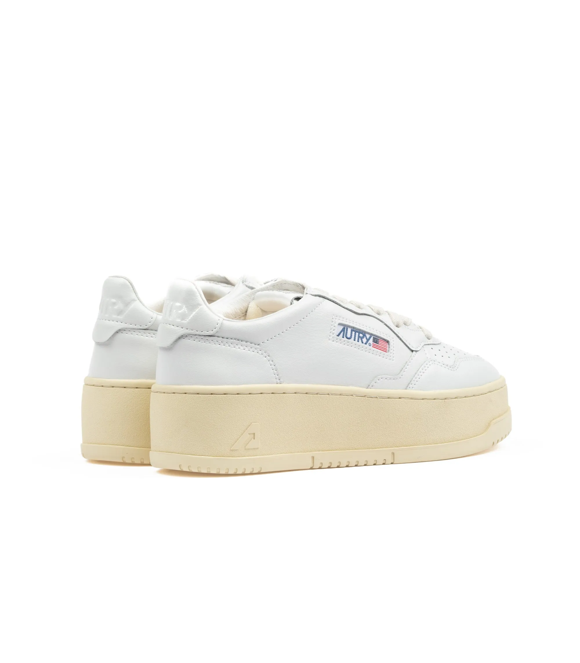 Autry Medalist Platform Low Bianco Donna