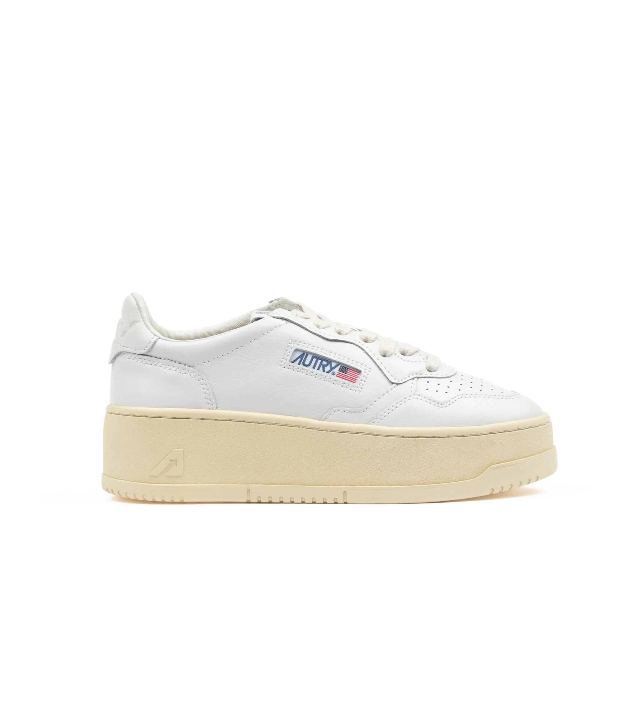 Autry Medalist Platform Low Bianco Donna