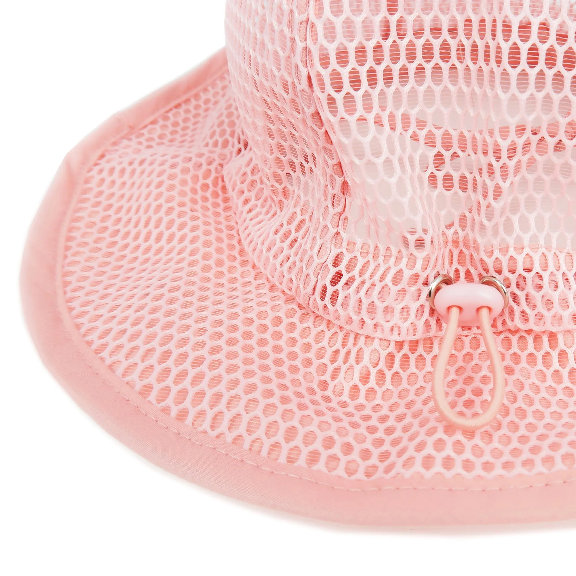 Baby Mesh Bucket Hat Toddler Sun Floppy Hat | White