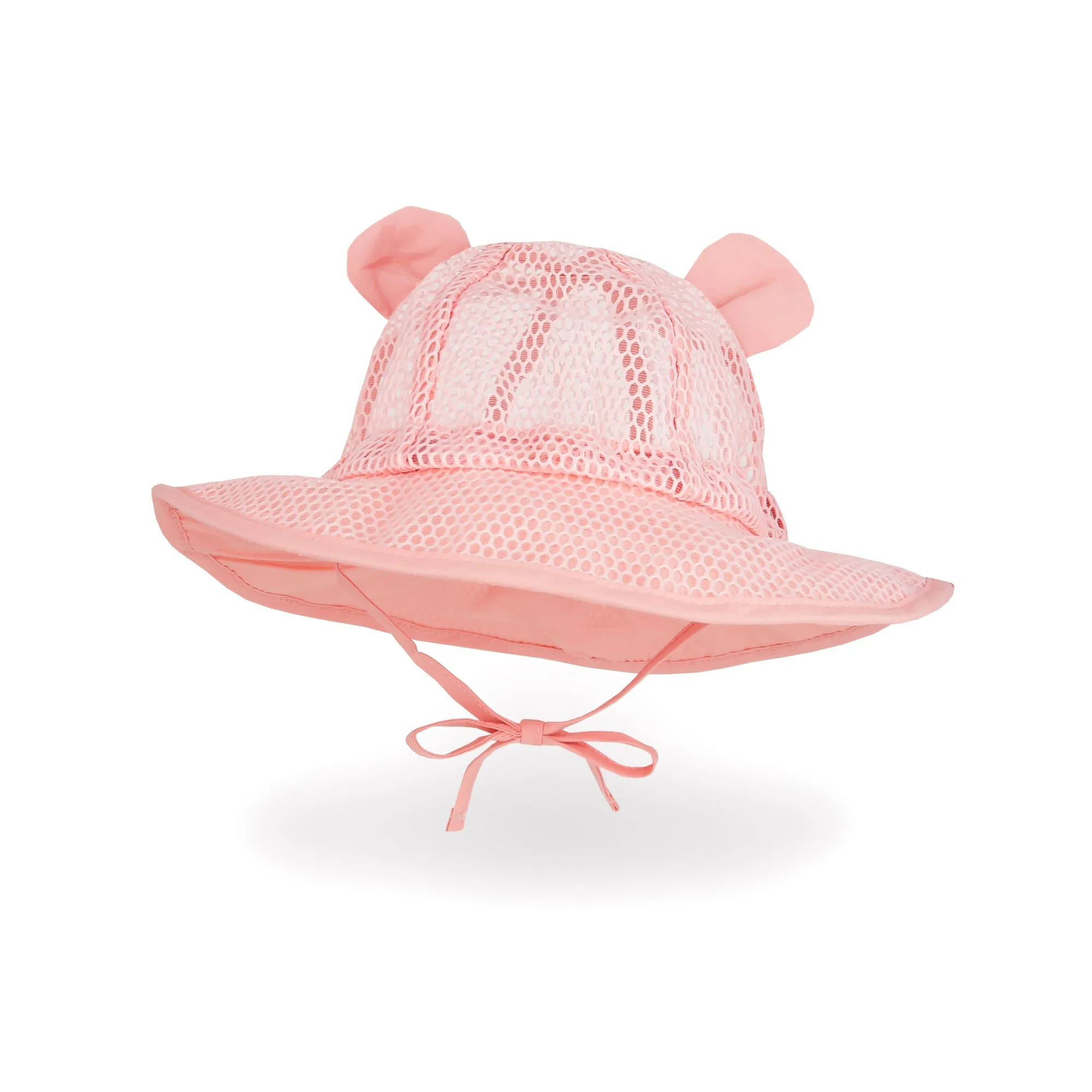 Baby Mesh Bucket Hat Toddler Sun Floppy Hat | White