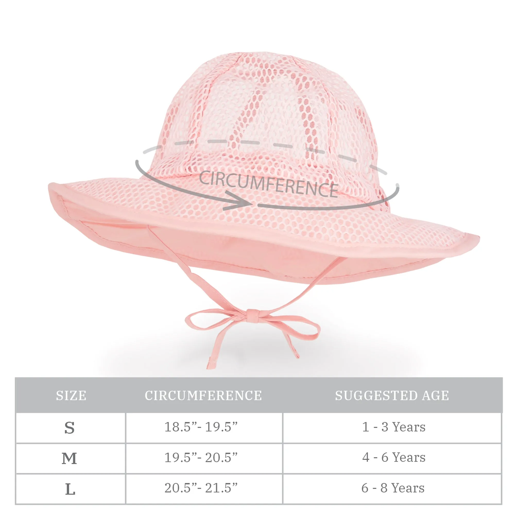 Baby Mesh Bucket Hat Toddler Sun Floppy Hat | White