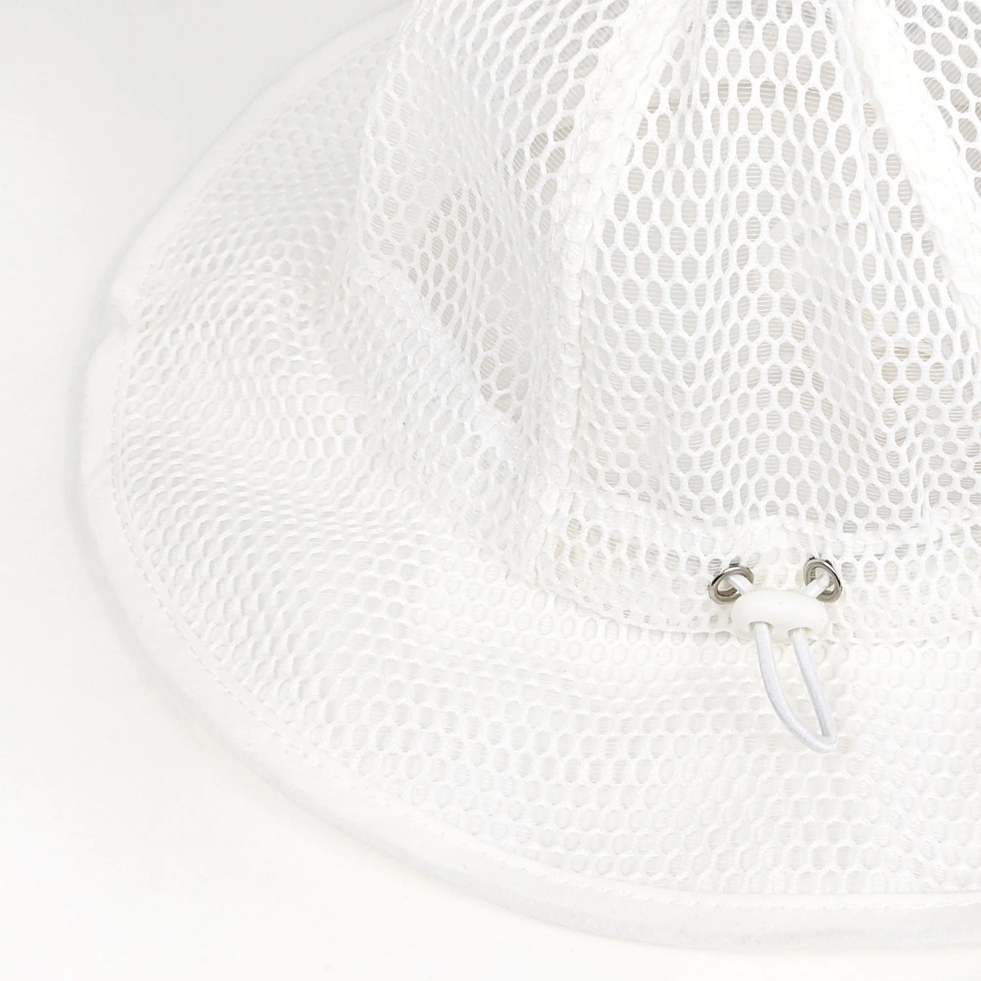 Baby Mesh Bucket Hat Toddler Sun Floppy Hat | White