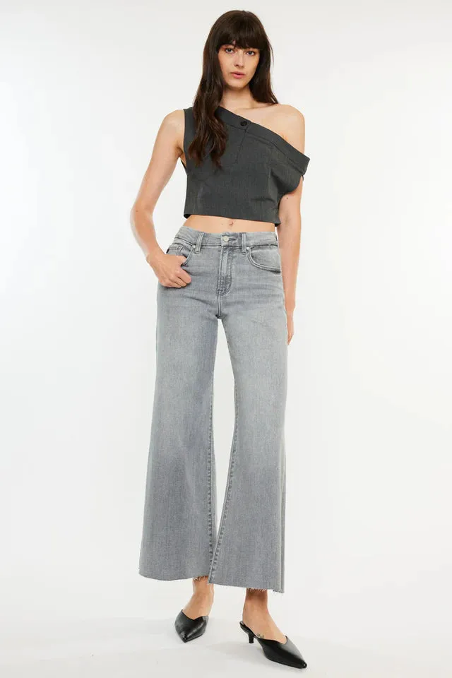 Bada High Rise Cropped Palazzo Jean