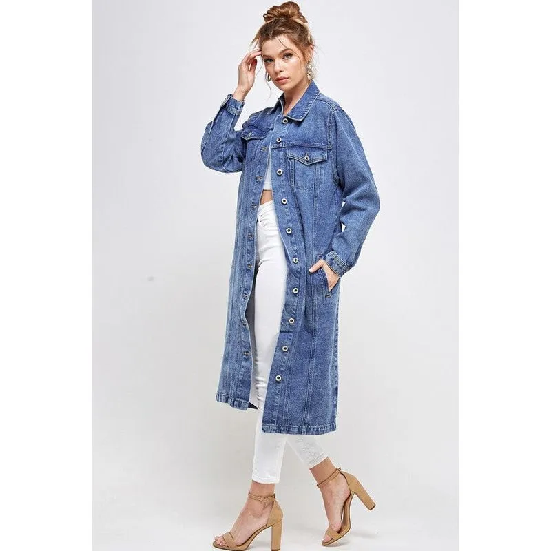 BLUE AGE Non-Stretch Third Quarter Denim Jacket