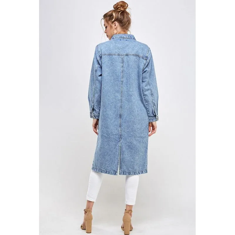 BLUE AGE Non-Stretch Third Quarter Denim Jacket