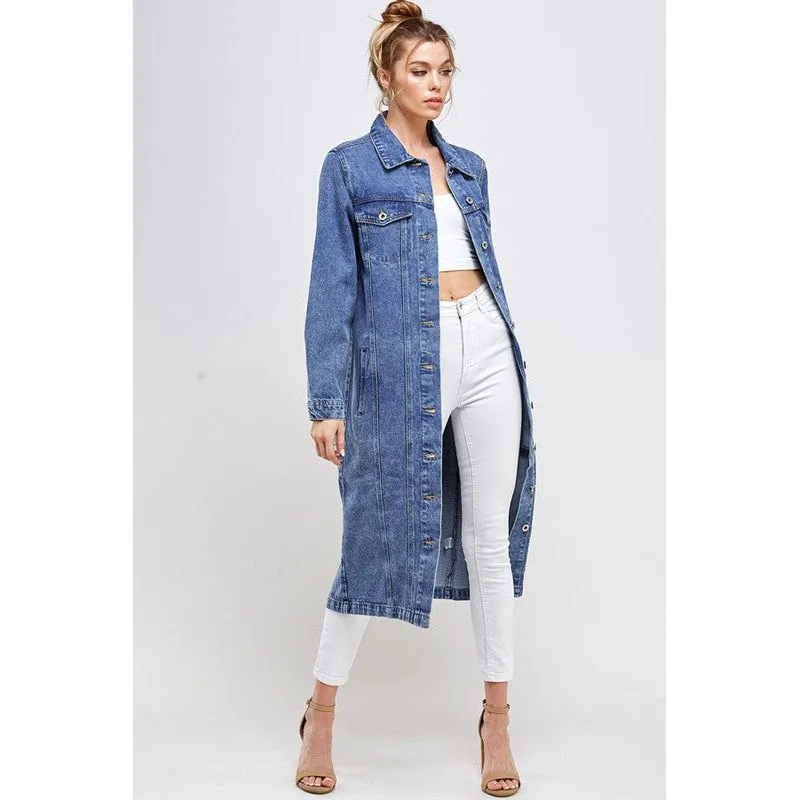 BLUE AGE Non-Stretch Third Quarter Denim Jacket