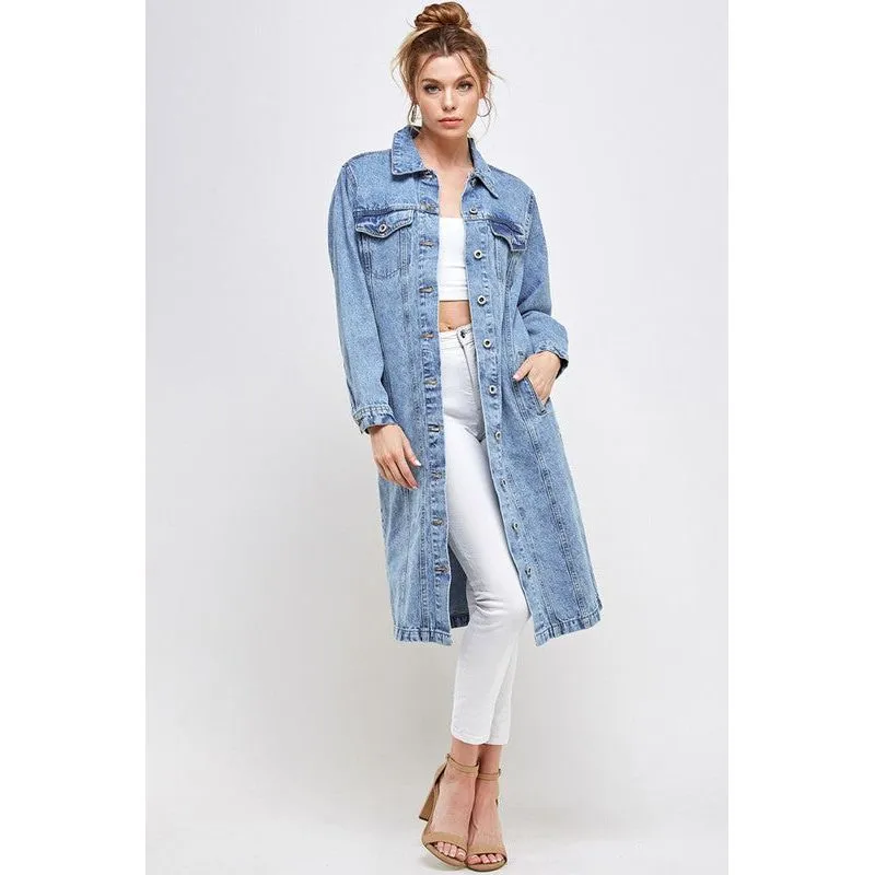 BLUE AGE Non-Stretch Third Quarter Denim Jacket