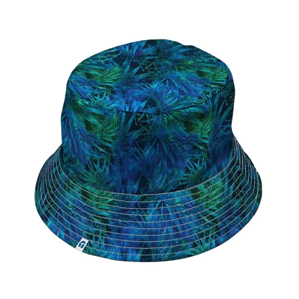 Blue Green Hawaiian Space Bucket Hat