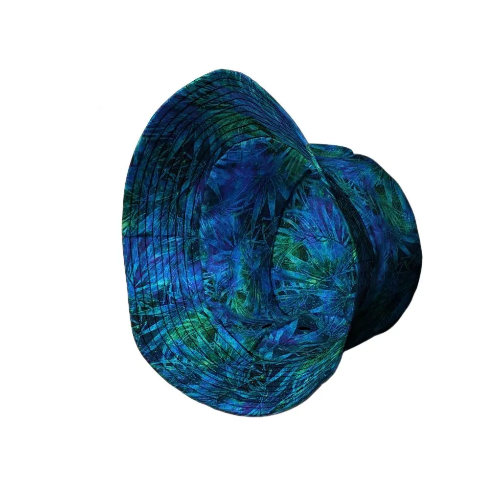 Blue Green Hawaiian Space Bucket Hat