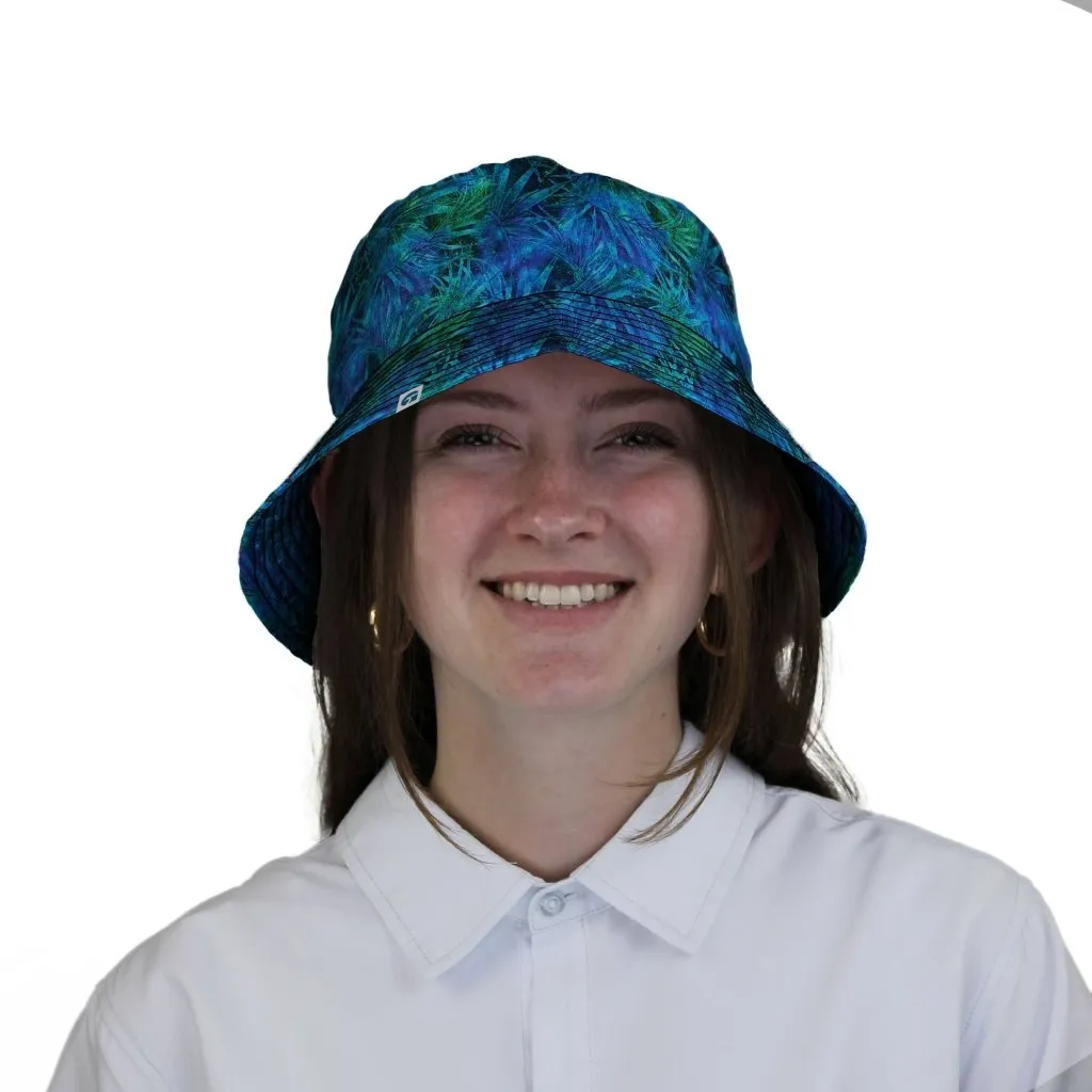 Blue Green Hawaiian Space Bucket Hat