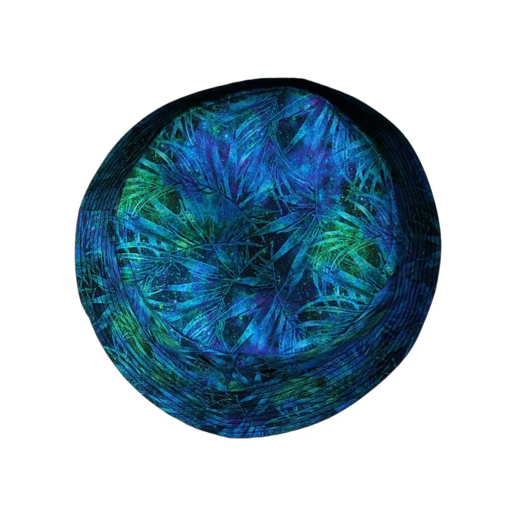 Blue Green Hawaiian Space Bucket Hat