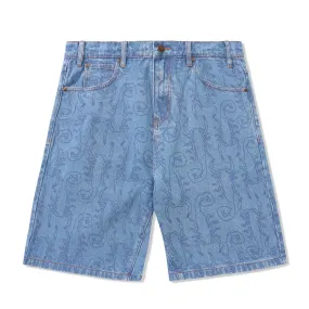 Butter Goods Scorpion Denim Shorts Washed Indigo Sale