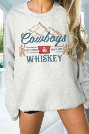 Cowboys and Whiskey {oversized sweatshirt}