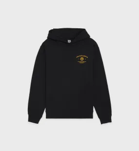 Crest Hoodie - Black/Gold