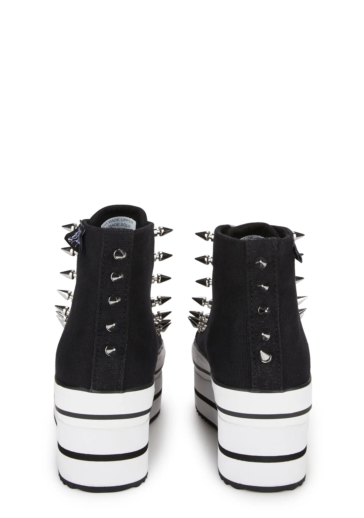 Elevation Spike Platform Sneakers - Black/White