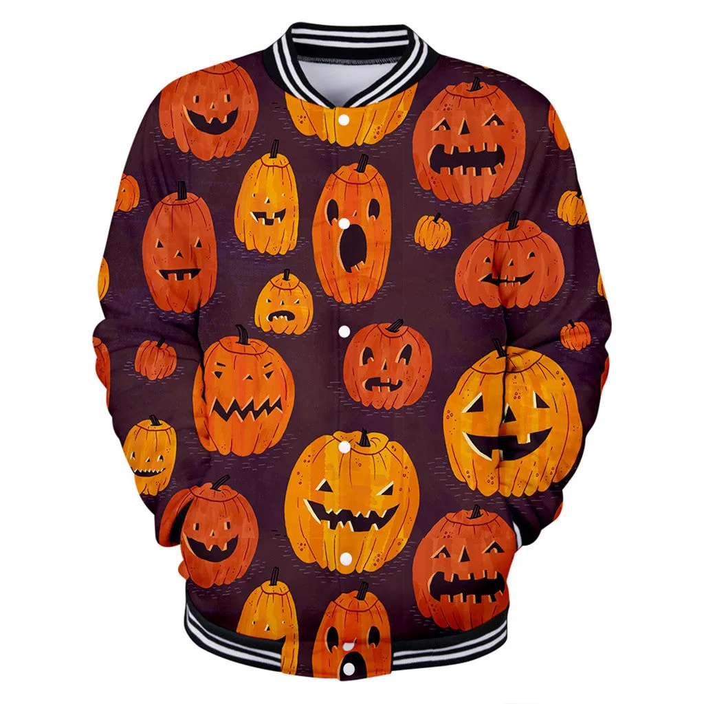 Halloween oversized 3D hoodies men Streetwear Casual pumpkin Party Halloween 2019 Hoodies