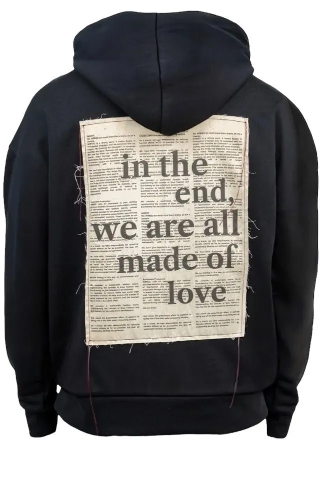 Inimigo Letter Oversized Hoodie Dk Black