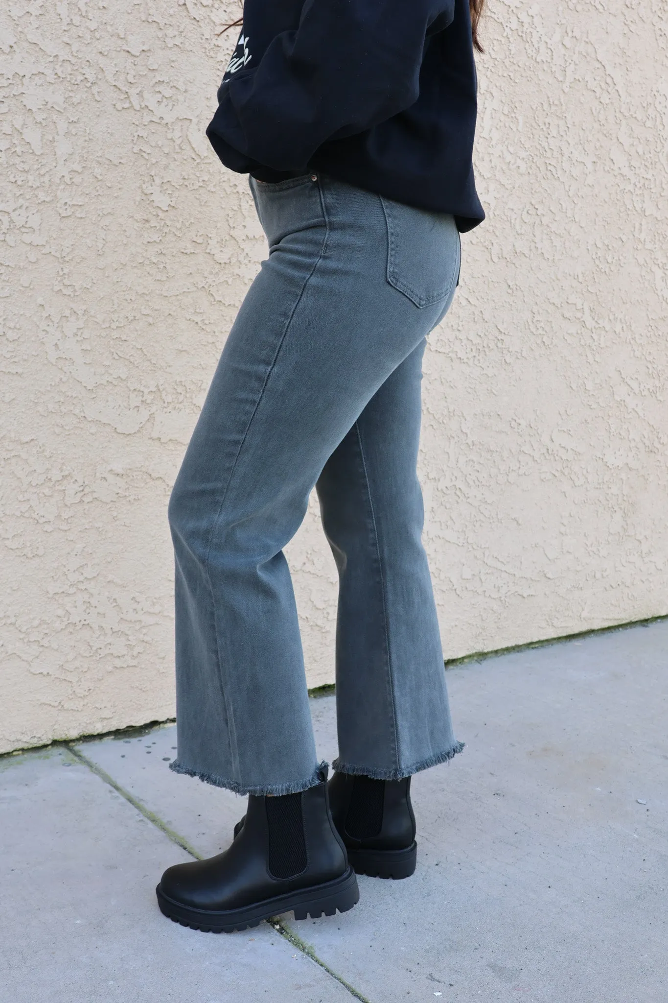 Jaylee Jeans In Ash Black