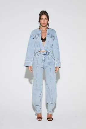 MARLI Acid Wash High Waist Denim Jeans