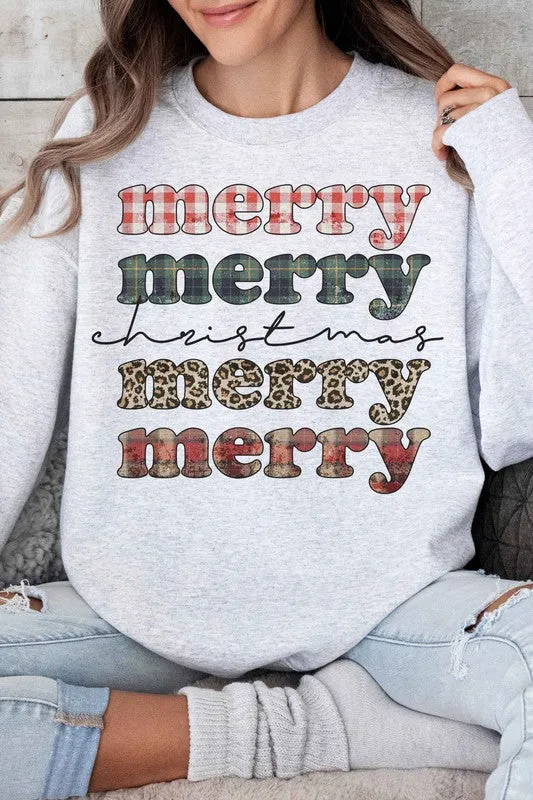 MERRY MERRY CHRISTMAS OVERSIZED SWEATSHIRT