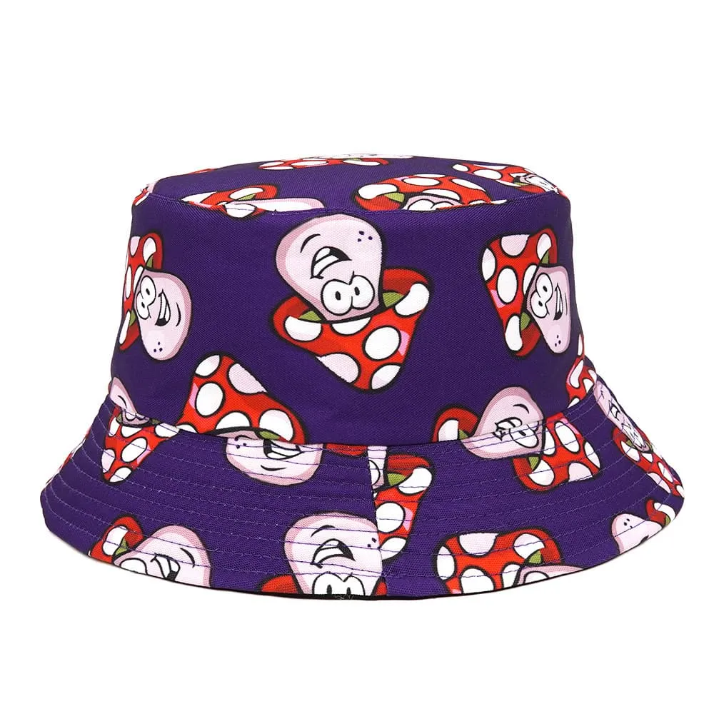 Mushroom Cartoons Bucket Hat