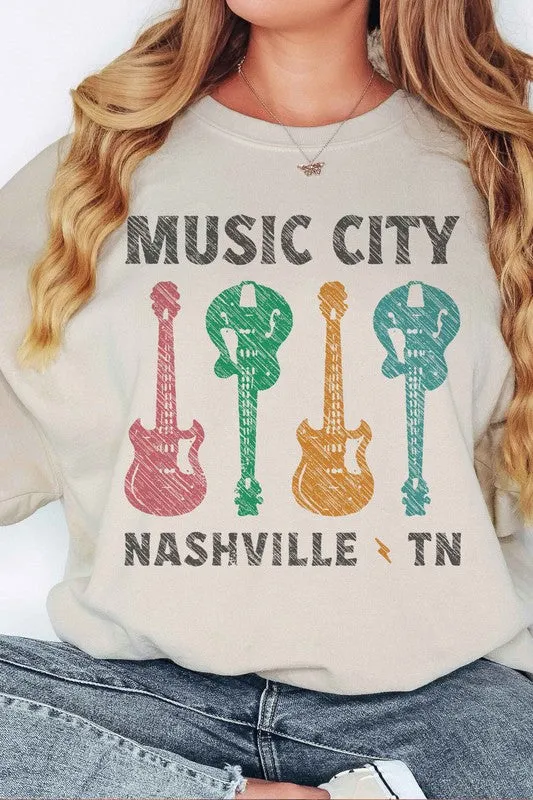 MUSIC CITY TENNESSEE OVERSIZED SWEATSHIRT