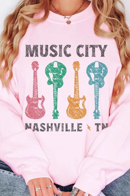 MUSIC CITY TENNESSEE OVERSIZED SWEATSHIRT