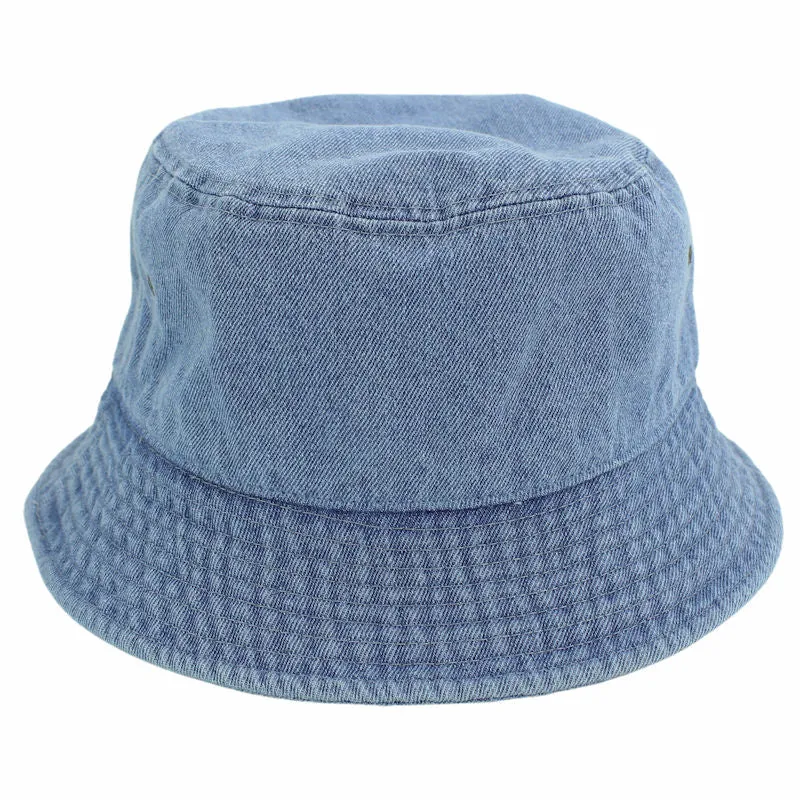 Newhattan 100% Cotton Denim Bucket hats Unisex