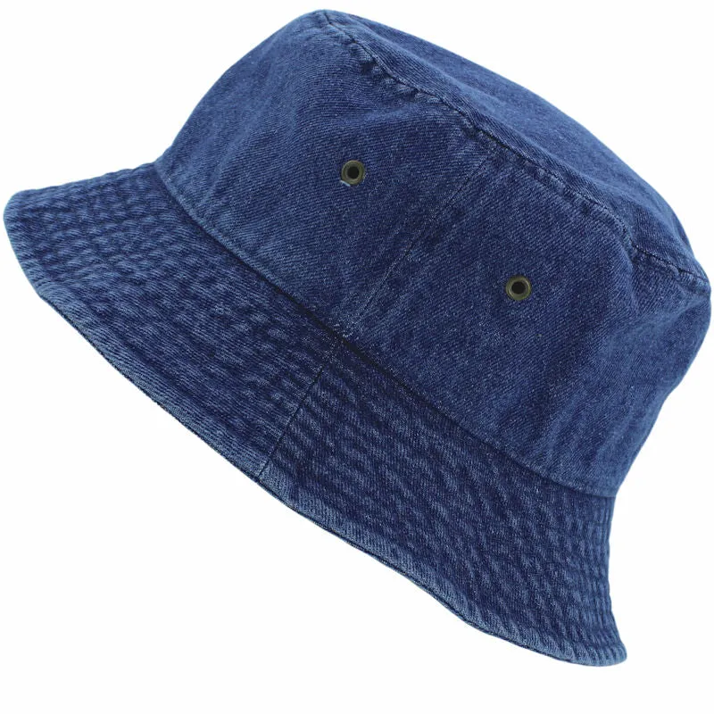 Newhattan 100% Cotton Denim Bucket hats Unisex