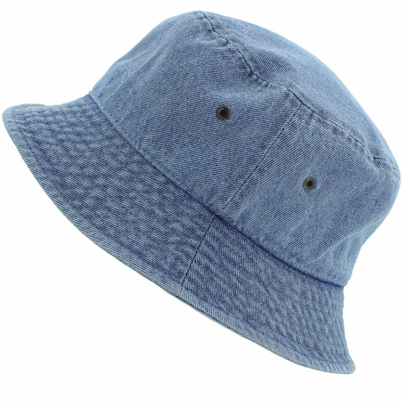 Newhattan 100% Cotton Denim Bucket hats Unisex