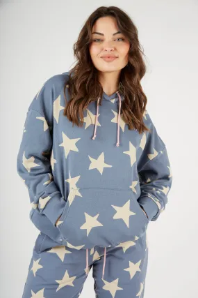 O&F Star Print Oversized Hoodie