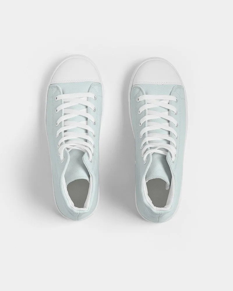 Pale Blue Cool Green Women's High-top Canvas Sneakers | Women's | Bright Pale Blue Cool Green | C10M0Y5K0