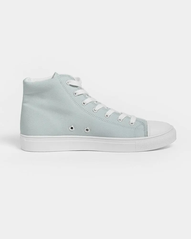 Pale Blue Cool Green Women's High-top Canvas Sneakers | Women's | Bright Pale Blue Cool Green | C10M0Y5K0