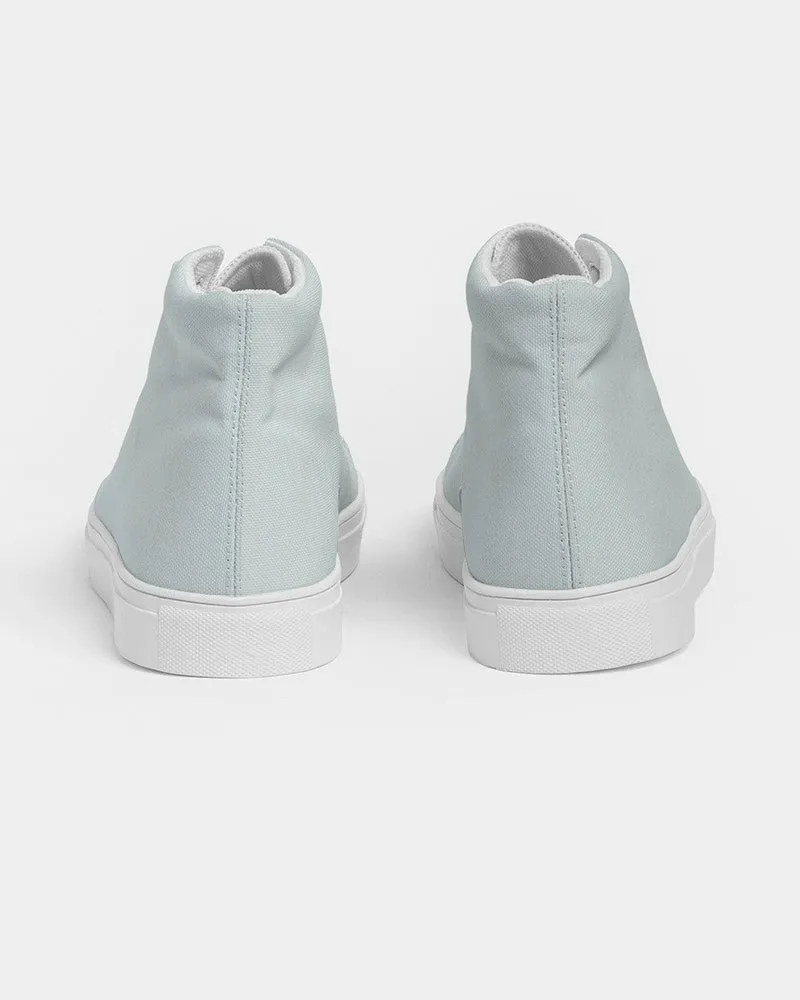 Pale Blue Cool Green Women's High-top Canvas Sneakers | Women's | Bright Pale Blue Cool Green | C10M0Y5K0