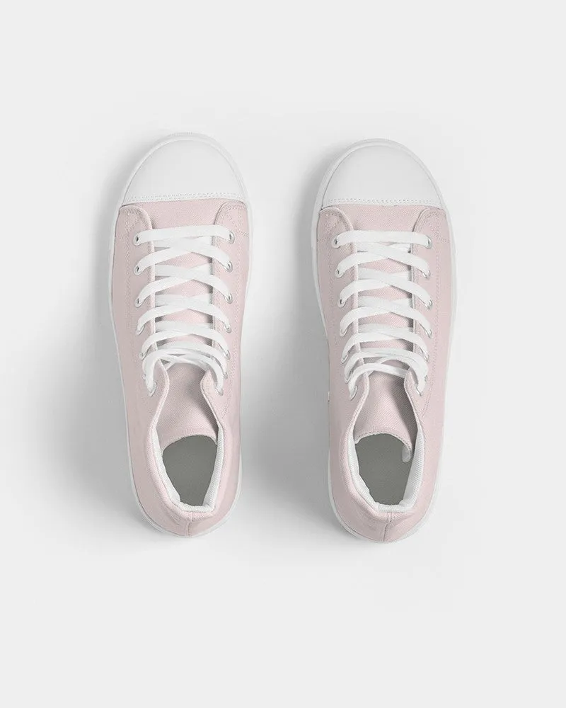 Pale Pink Women's High-top Canvas Sneakers | Women's | Bright Pale Pink | C0M10Y5K0