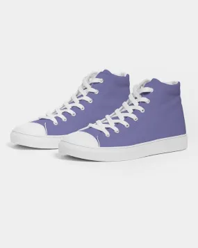 Pastel Blue Women's High-top Canvas Sneakers | Women's | Bright Pastel Blue | C60M60Y0K0